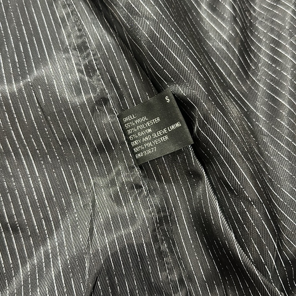 Worthington asymmetrical wool front zip coat. Black. Small. Like new. - Picture 11 of 13